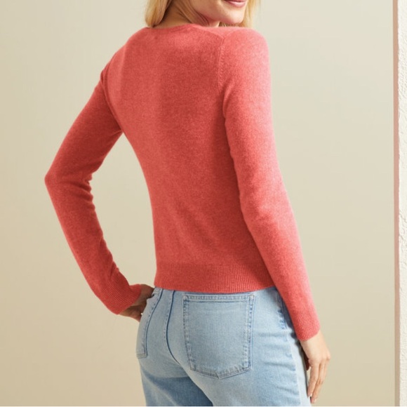 Garnet Hill Cashmere Essential Cardigan - Picture 3 of 6